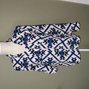 Express abstract button down shirt, size XS